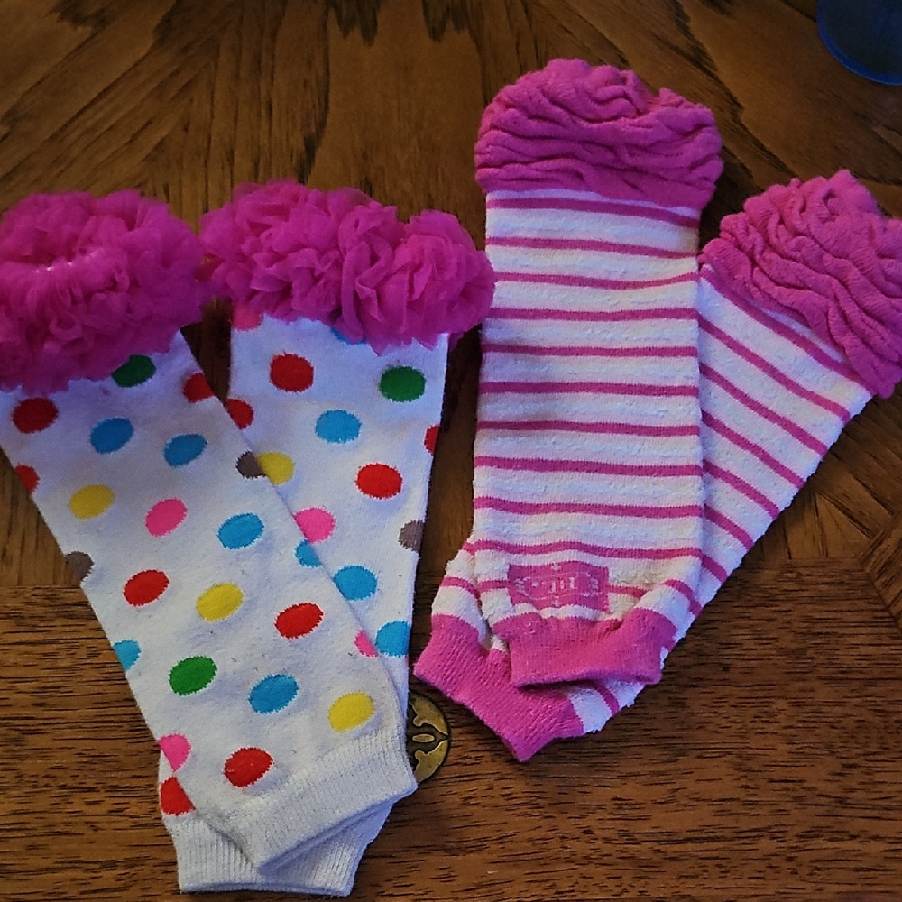 BabyLegs Layer Cake Leg Warmer And Polka Dot Leg Warmers